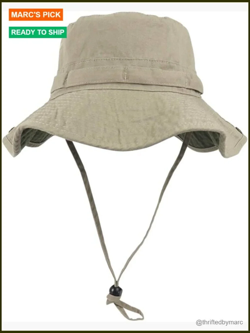 UPF 50+ Unisex Boonie Hat with Adjustable Chin Strap, Foldable Sun Hat for